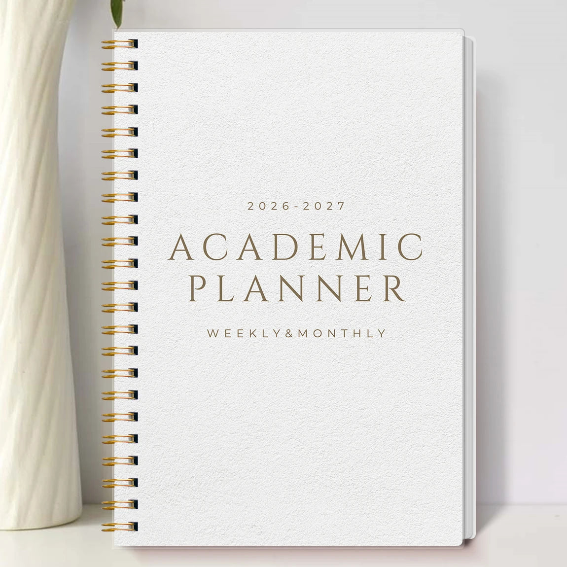 A5 Academic Planner 2026-2027, Weekly & Monthly Spiral Organizer, Student Agenda, Calendar with Notes, School Office Supplies